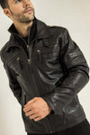 Baldwin Men's Casual Fall Leather Jacket